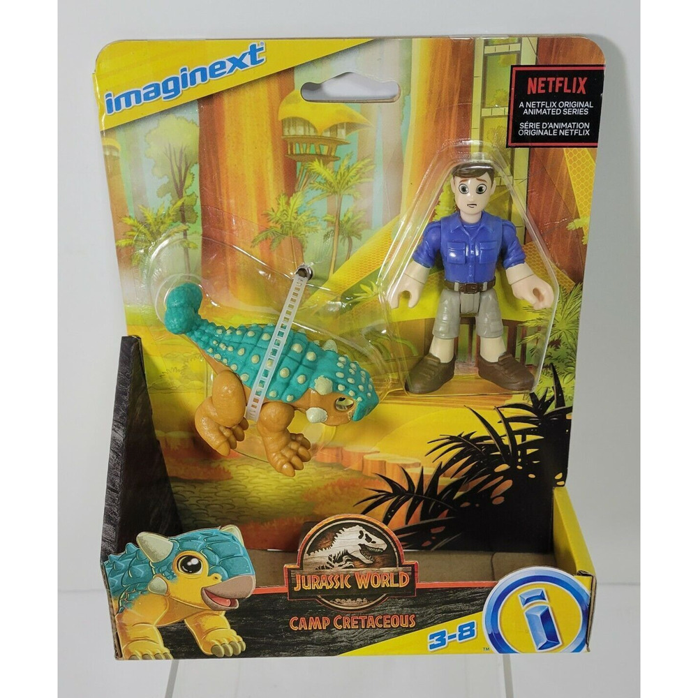 Imaginext Jurassic World Camp Cretaceous Ankylosaurus BUMPY and BEN Dinosaur